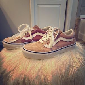 Vans old Skool blush pink skateboard shoes